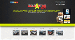 Desktop Screenshot of goldstarcars.com